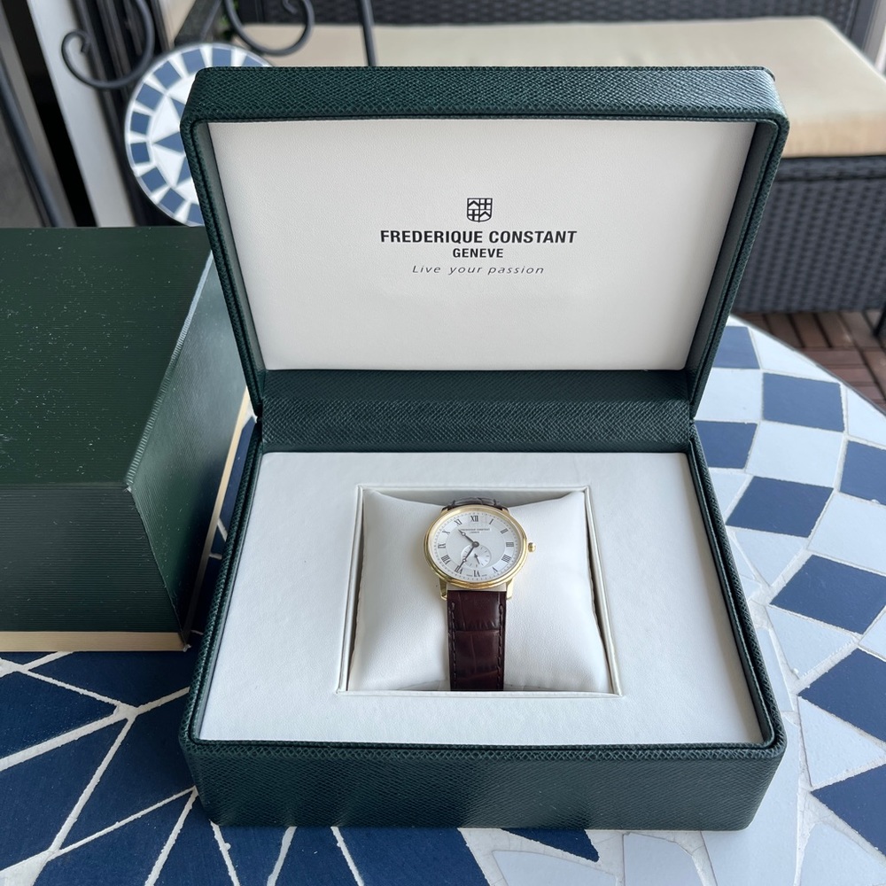 Frédérique Constant Slimline Silver Dial Watch (37mm)